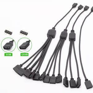 Angitu 3Pin/4Pin 1对1/2/<span class=keywords><strong>3</strong></span>/4/5 灯条风扇 LED 灯条 5V 12V RGB ARGB 同步延长线 - Product Image 1