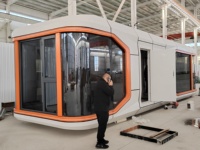 Approvisionnement d'usine Bâtiments préfabriqués prêts à l'emploi 20 pieds Conteneur modulaire Bureau Mobile Portable Cabine Apple