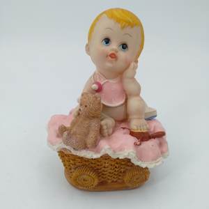 Estatueta de madeira para bebês, artesanato de mão, lembrancinhas para decoração de casa, presente de batismo, resina personalizada, anjo Xiamen, porta, madeira, 960 peças, 280g, ideal para decoração de casa - Product Image 4