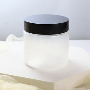 Custom Neck Size 68/400 Plastic Cream Jar 200ml PET Matt Transparent Cosmetic Jar