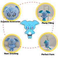 Breloque de sac en peluche personnalisée ASTM Friendly 10cm Mini peluche porte-clés Design personnalisé peluche porte-clés personnalisé