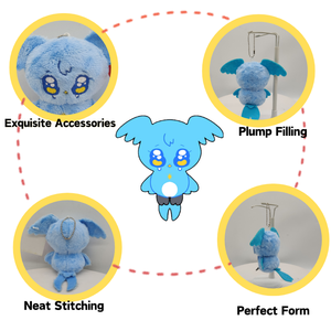 ASTM thân thiện 10cm tùy chỉnh sang trọng túi quyến rũ mini đồ chơi sang trọng <span class=keywords><strong>Keychain</strong></span> tùy chỉnh thiết kế sang trọng sang trọng <span class=keywords><strong>Keychain</strong></span> tùy chỉnh - Product Image 2