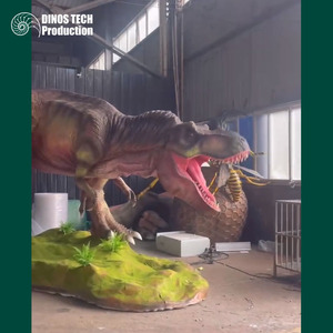 Modèle de Tyrannosaurus Rex interactif et animatronique pour l'extérieur, idéal pour les parcs à thème ou les expositions de dinosaures robotiques de grande taille. - Product Image 2