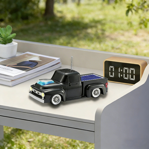 Vintage Style Pickup Truck Wireless <b>Speaker</b> Bluetooth 1200mAh Battery-Portable Solar Panel LED Lights FM <b>Radio</b> Built-in - Product Image 6