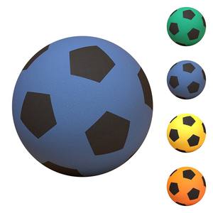 Balón de fútbol silencioso de espuma suave para niños, juguete de aprendizaje de fútbol para interiores, tamaño 5, 21 cm, fabricante OEM, suministro al por mayor - Product Image 1