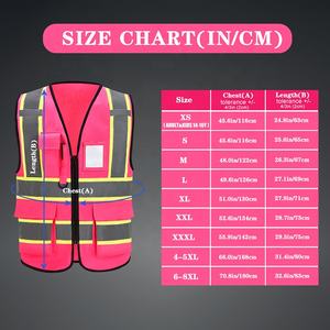 Gilet de sécurité réfléchissant haute visibilité pour femmes et hommes, fermeture éclair sur le devant, conforme aux normes ANSI/<span class=keywords><strong>ISEA</strong></span> - Product Image 6