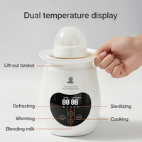 Chauffe-biberon électronique multifonctionnel réglable pour bébé, eau potable et lait intelligents, soins pour nourrissons, fournitures d'alimentation portables