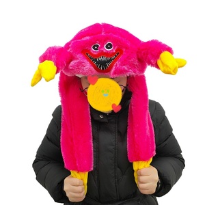 Vente en gros usine : Casquettes airbag en <span class=keywords><strong>peluche</strong></span> Poppyned Playtime et Huggyed Wuggyed, 3 couleurs - Product Image 2