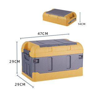 Boîte de rangement pour voiture pliable, <span class=keywords><strong>coffre</strong></span> en plastique avec couvercle, 1 pièce - Product Image 5