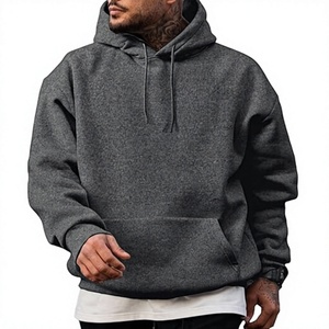 Men Unisex High Quality Cotton Hoodies <b>Thick</b> <b>Fleece</b> Heavy Weight Oversized Waterproof Windproof Eco-Friendly Sporty Custom - Product Image 1
