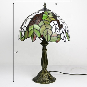 Lámpara de Techo LED de Estilo Mediterráneo LongHuiJing de 12 Pulgadas, Diseño Antiguo con Patrón de Uvas Coloridas, Vidrio Teñido, Flexible y Sencilla - Product Image 2