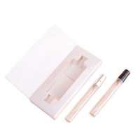 Vide tubulaire 10ml Portable Mini testeur d'échantillon de parfum atomiseur parfum flacons en verre pulvérisateur avec emballage en boîte