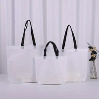 Sac fourre-tout pliable personnalisé en toile non tissée avec logo de dessin animé, fermeture épaule, taille moyenne, réutilisable, pour courses et bière