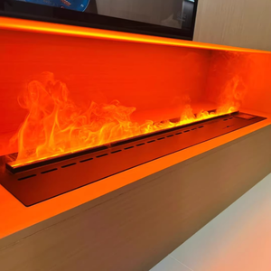 Cheminée électrique intelligente en acier inoxydable de style européen et américain, contrôlée par application, 1500W, pour salon et hôtel - Product Image 2