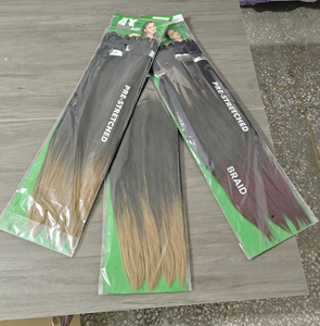 Échantillon Gratuit 300G 60 pouces 4X Tissage Simple EZ Cheveux Synthétiques à Tresser en Gros Extensions de Cheveux pour Tresses Africaines - Product Image 1