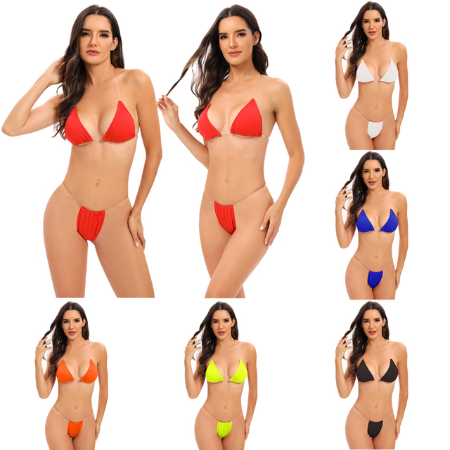 extreme Sexy Black Mature  Women in Tiny  Two Piece g String Thong Bikini