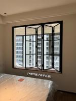 Ventanas Plegables Francesas Modernas de Aleación de Aluminio y Vidrio para Apartamentos, Salas de Estar, Hoteles, Restaurantes y Cocinas