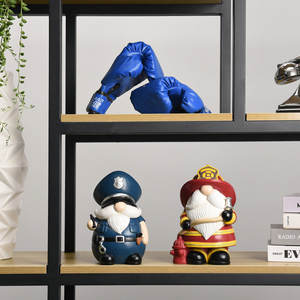 Gnome de Noël moderne cadeau vacances Profession Police elfe Design décorations étagère décoration de la maison - Product Image 2