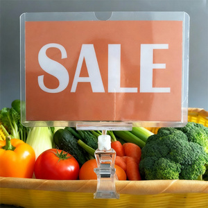 Porta-cartelli Bifacciale con Clip per Espositori POP in Supermercati e Negozi al Dettaglio - Product Image 3