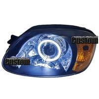 Phares LED complets personnalisés pour Hyundai Accent 2003 2004 2005, lentilles de projecteur bi-xénon, lampes avant avec DRL