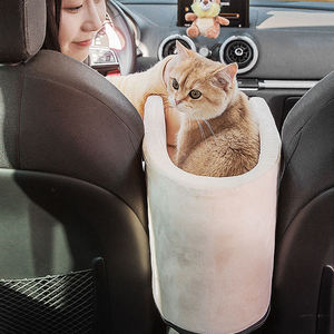 Cama Portátil Personalizada para Perros y Gatos Joymay, Resistente al Desgaste y a las Mordidas, Material de Oxford y Cuero al por Mayor, Asiento de Coche para Mascotas, Reposabrazos, Consola - Product Image 3