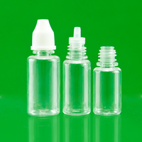 Bouteilles en plastique premium avec logo 5g/8g/10g, flacon compte-gouttes LDPE vide pour échantillons liquides, conteneur souple avec impression sérigraphique, colle incluse