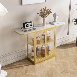 Armoire de rangement murale minimaliste moderne en <span class=keywords><strong>fer</strong></span> <span class=keywords><strong>forgé</strong></span> avec côtés décoratifs pour entrée, couloir, hall - Product Image 5