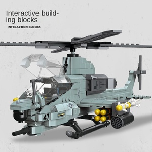 Jie Sao Jjj9213 Trẻ Em Mới Của Đồ Chơi Máy Bay Trực Thăng Abs Nhựa Xây Dựng Khối Quy Mô 1:8 576 Mảnh Tự Làm Máy Bay Mô Hình Lắp Ráp Bộ - Product Image 2