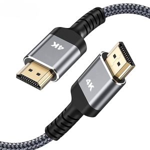 Câble HDTV 4K haute vitesse de haute qualité Cordon HDTV tressé Vidéo 4K <span class=keywords><strong>HD</strong></span> Compatible avec Roku TV/HDTV/<span class=keywords><strong>PS5</strong></span> - Product Image 1