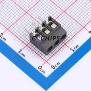 930-DS/03 Screw Terminal Block Through hole Component (THT),P=3.5mm Connector 1x3P 3.5mm Gray Through Hole - Product Image 1