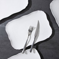 Porcelaine Plats Fins Assiette En Céramique Vaisselle Ensembles De Vaisselle En Gros Assiette Ensemble Restaurant Blanc Couleur Assiette En Céramique pour Pâtes