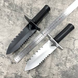 Jy22r Graafgereedschap Schatjacht Duurzame Goudzoeker Gekartelde Rand Touw Snijden Troffel Opgraving Tool Tuin Wieding Spade - Product Image 2