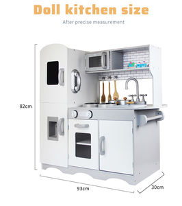 2025 offre spéciale éducation précoce semblant jeu de rôle <span class=keywords><strong>jouet</strong></span> blanc mignon jouets de <span class=keywords><strong>cuisine</strong></span> en bois - Product Image 2