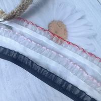 Meilleures ventes Dentelle à volants élastique de haute qualité à une seule face avec des fils colorés Garniture sexy pour vêtements et articles de mode Dentelle