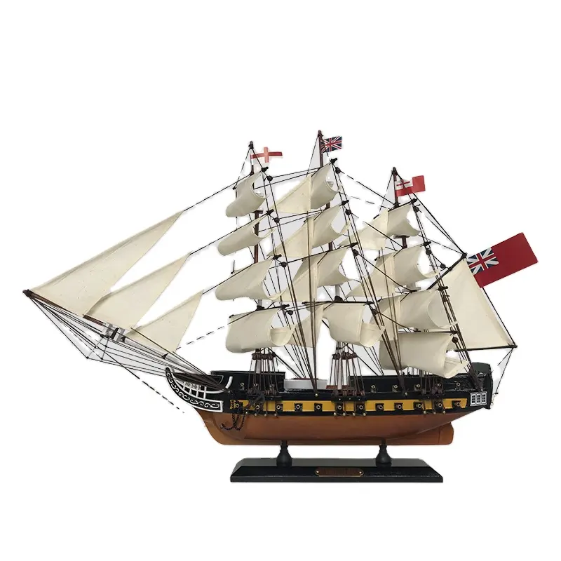 Groothandel Museum Fijne Kwaliteit Houten Boot Model Hms Verrassing Limited Tallmodel Schip 60Cm Uss Constitution