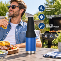 Refroidisseur de canettes de bière en acier inoxydable à isolation sous vide, personnalisable Tiktac, 12 oz, vierge pour sublimation