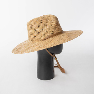 Thời trang phụ nữ handmade Raffia rơm ngoài trời Fedora mềm rộng Vành Panama Trilby mềm Mũ bãi biển UPF 50 + UV bảo vệ Sun hat - Product Image 4