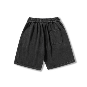 Ensemble survêtement homme t-shirt et short surdimensionné, lavé, avec logo personnalisé, doux pour la peau, prix avantageux, collection été - Product Image 5