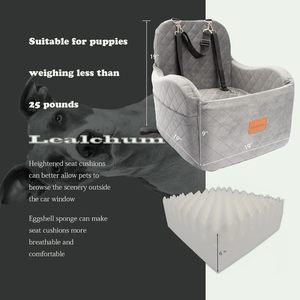 Manufacturer China Dog Booster Car Seat for <b>Small</b>/Medium Dog Memory Foam Elevated <b>Cushion</b> Detachable and Washable Safety Leashes - Product Image 6