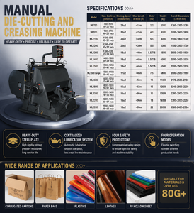 Máquina manual <span class=keywords><strong>de</strong></span> troquelado y hendido más vendida para la industria del embalaje <span class=keywords><strong>de</strong></span> cartón - Product Image 3