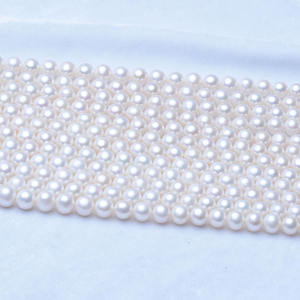 Collar de Perlas de Agua Dulce de 9-10 mm, Sueltas, Semi-Acabadas, con Micro Defectos, Fuerte Brillo, Precio Bajo, Venta al por Mayor Directa, Nueva Promoción - Product Image 1