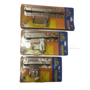 201304 Stainless Steel Door Bolt 4 6 8 Inch F Type <b>Pin</b> Lock For Iron Wooden Doors - Product Image 5