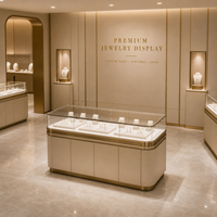 Vitrine de présentation de bijoux en verre trempé sur mesure, comptoir, meuble pour magasin de détail, vente en gros