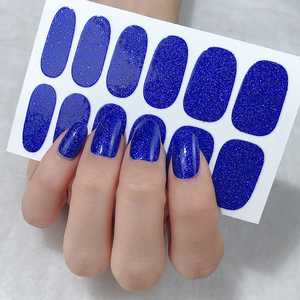 Оптовая продажа, низкая цена, 12 поездок, легко наносится оптом, 2D пластиковая блестящая наклейка для ногтей - Product Image 3