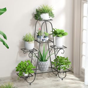 Étagère à fleurs sur pied en métal à 6 niveaux <span class=keywords><strong>pour</strong></span> le jardin du salon - Product Image 5