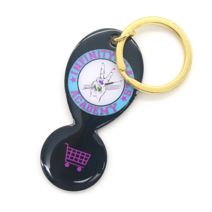 Ergonomic thuận tiện Keychain công cụ mua sắm giỏ hàng <span class=keywords><strong>Token</strong></span> Remover Trọng lượng nhẹ và dễ dàng để sử dụng - Product Image 2