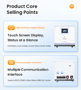 Industria y comercio Inversor de cadena MPPT triple trifásico 18kw 30kw Inversor de almacenamiento <span class=keywords><strong>solar</strong></span> híbrido para sistema de batería <span class=keywords><strong>solar</strong></span> de 48V - Product Image 3