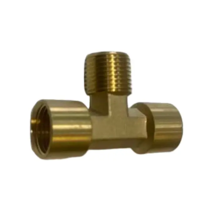 1/4 Npt Brass Compression Union 90-degree Elbow Fitting