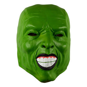 Máscara de Jim de <span class=keywords><strong>la</strong></span> Película The Mask, Máscara Divertida de Cara <span class=keywords><strong>Verde</strong></span> para Cosplay, Accesorios de Disfraces para Fiestas de Halloween, Disfraz de Terror - Product Image 5