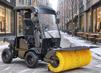 Machine à neige multifonctionnelle YUGONG 1106 kg avec cabine fermée, balayeuse et brosse, pour déneigement et balayage, vente en gros